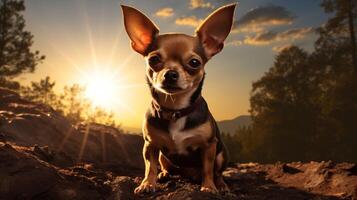 ai generiert Chihuahua hoch Qualität Bild foto