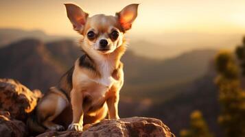 ai generiert Chihuahua hoch Qualität Bild foto