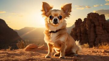 ai generiert Chihuahua hoch Qualität Bild foto