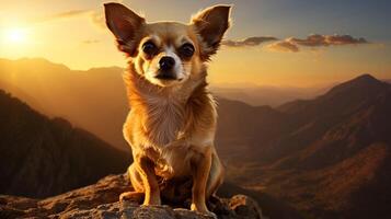 ai generiert Chihuahua hoch Qualität Bild foto