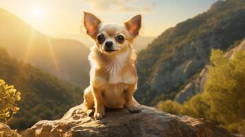 ai generiert Chihuahua hoch Qualität Bild foto