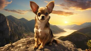 ai generiert Chihuahua hoch Qualität Bild foto