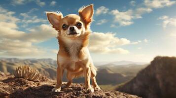 ai generiert Chihuahua hoch Qualität Bild foto