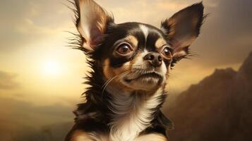 ai generiert Chihuahua hoch Qualität Bild foto