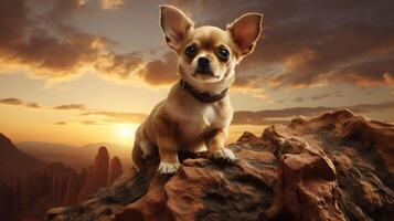 ai generiert Chihuahua hoch Qualität Bild foto