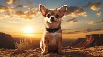 ai generiert Chihuahua hoch Qualität Bild foto