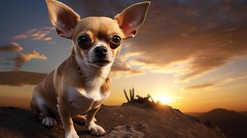 ai generiert Chihuahua hoch Qualität Bild foto