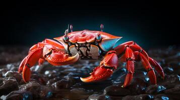 ai generiert Krabbe hoch Qualität Bild foto