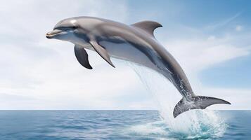 ai generiert Delphin hoch Qualität Bild foto