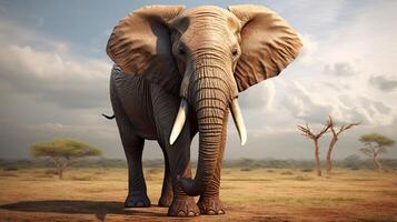 ai generiert Elefant hoch Qualität Bild foto