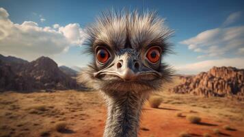 ai generiert Emu hoch Qualität Bild foto