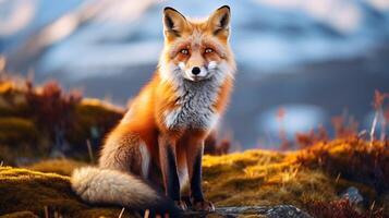 ai generiert Fuchs hoch Qualität Bild foto