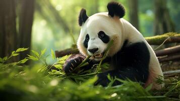 ai generiert Riese Panda hoch Qualität Bild foto