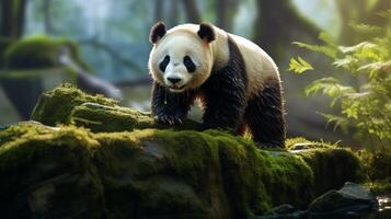 ai generiert Riese Panda hoch Qualität Bild foto