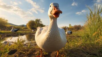 ai generiert Gans hoch Qualität Bild foto