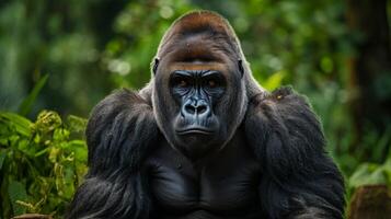 ai generiert Gorilla hoch Qualität Bild foto