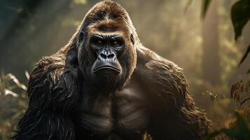 ai generiert Gorilla hoch Qualität Bild foto