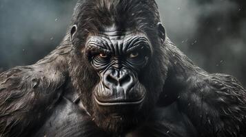 ai generiert Gorilla hoch Qualität Bild foto