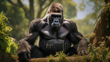 ai generiert Gorilla hoch Qualität Bild foto