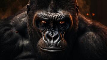 ai generiert Gorilla hoch Qualität Bild foto