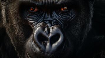 ai generiert Gorilla hoch Qualität Bild foto