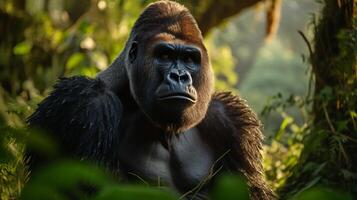 ai generiert Gorilla hoch Qualität Bild foto