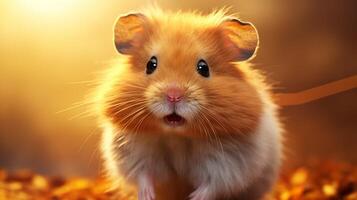 ai generiert Hamster hoch Qualität Bild foto