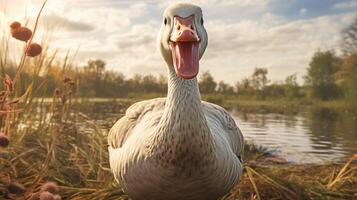 ai generiert Gans hoch Qualität Bild foto