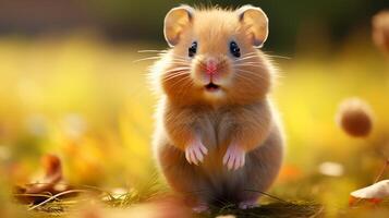 ai generiert Hamster hoch Qualität Bild foto