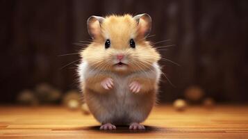 ai generiert Hamster hoch Qualität Bild foto