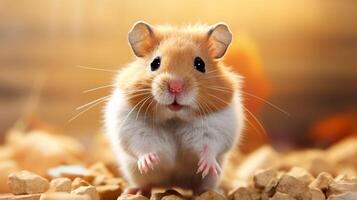 ai generiert Hamster hoch Qualität Bild foto