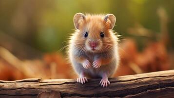 ai generiert Hamster hoch Qualität Bild foto