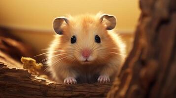 ai generiert Hamster hoch Qualität Bild foto