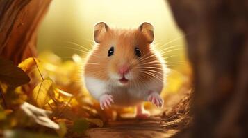 ai generiert Hamster hoch Qualität Bild foto