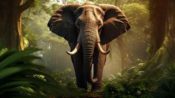 ai generiert Elefant hoch Qualität Bild foto