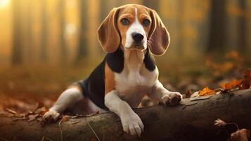 ai generiert Beagle hoch Qualität Bild foto