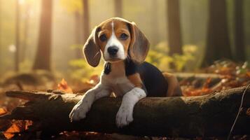 ai generiert Beagle hoch Qualität Bild foto