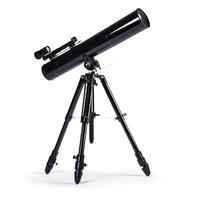 ai generiert modern Hobbyist Teleskop zum beobachten das Nacht Himmel isoliert auf Weiß Hintergrund, ai generiert. foto