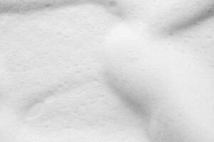 abstrakt Weiß Seife Schaum Luftblasen Textur Hintergrund foto