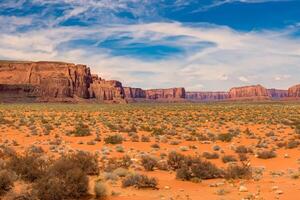 ai generiert Wüste Landschaft Hintergrund foto