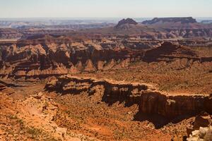 ai generiert Wüste Landschaft Hintergrund foto