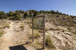 Landschaften und Wanderwege von das schön Natur von das Sierra de Cazorla, jaen, Spanien. Natur Ferien Konzept. foto