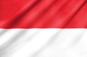 Stoffflagge von Indonesien