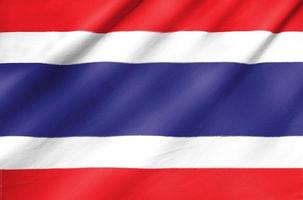 Stoffflagge von Thailand foto