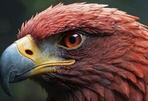 ai generiert ein majestätisch Adler mit Piercing Augen foto