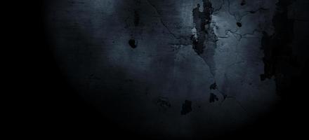 Grunge beängstigend Hintergrund. alter schwarzer Wandbeton. Horror Zement Textur foto