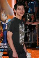 David archuleta Horton hört ein Wer Premiere Manns Dorf Theater westwood, ca. März 8, 2008 foto