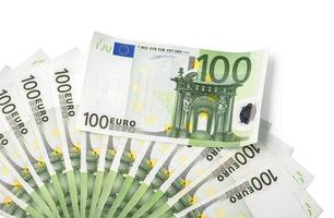 100 Euro Rechnungen Euro Banknoten Geld foto