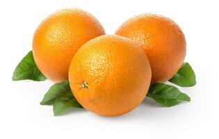 Orangenfrucht isoliert foto