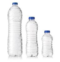 Wasser Plastik Flaschen foto